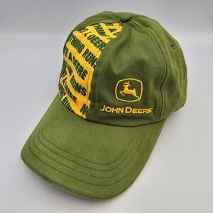 John Deere Nothing Runs Like A Deere‎ Green Baseball Cap Hat Men's Adjustable